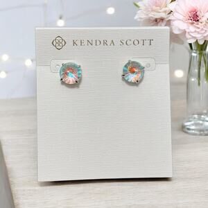 NWT! Kendra Scott Jolie Stud Earrings in Dichroic Glass
